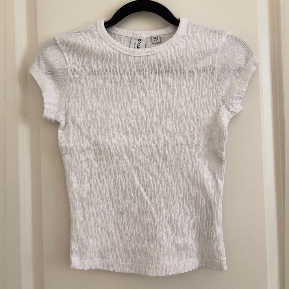 ASOS White Crinkle T-Shirt